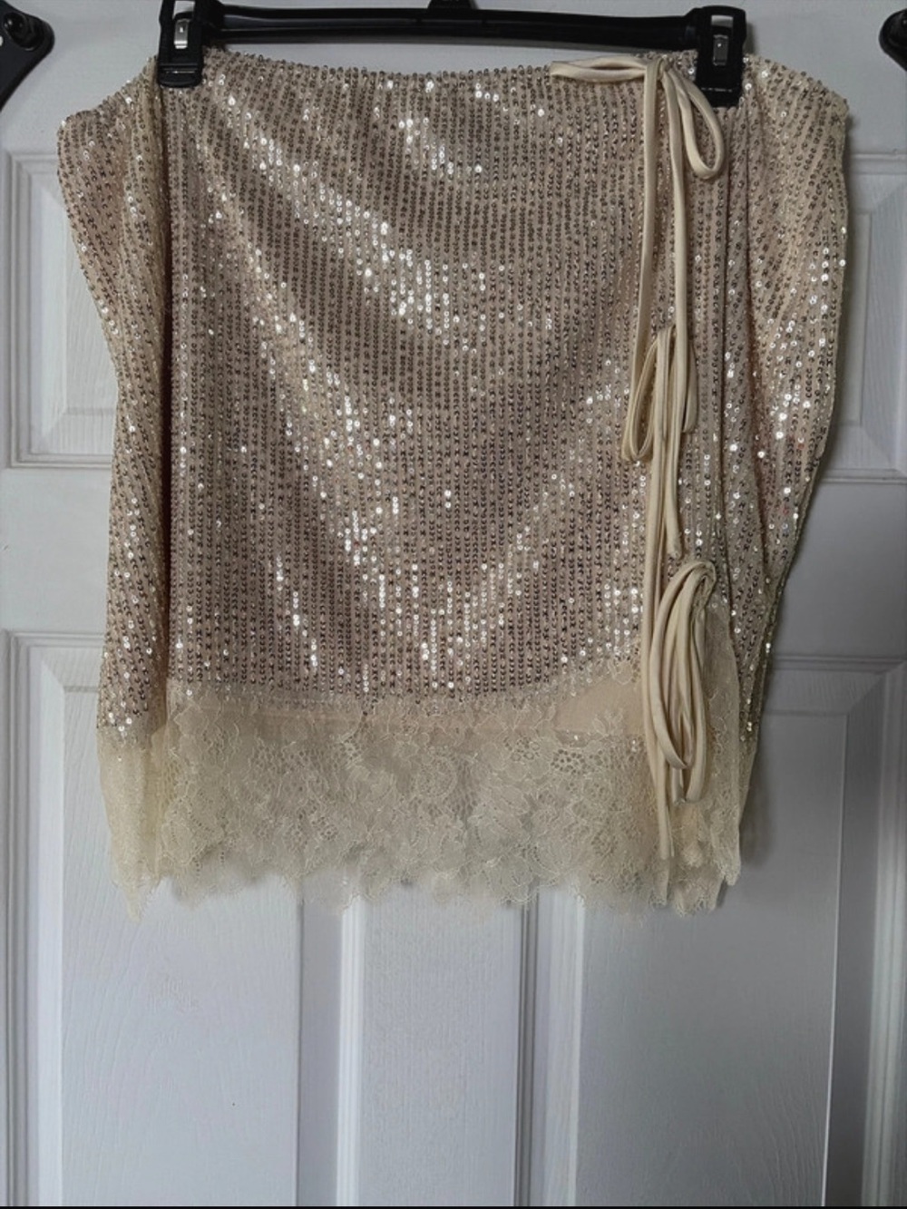 Arula sequin lace skirt